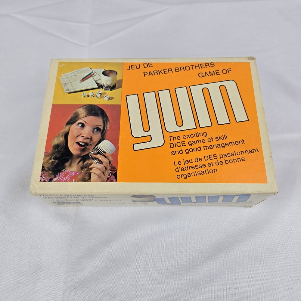 Vintage Parker Brothers Game of Yum Dice Game  Canadian Bilingual Edition VTG
